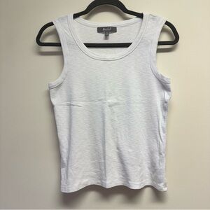 Marled White Sleeveless Tank Top Like New Size M